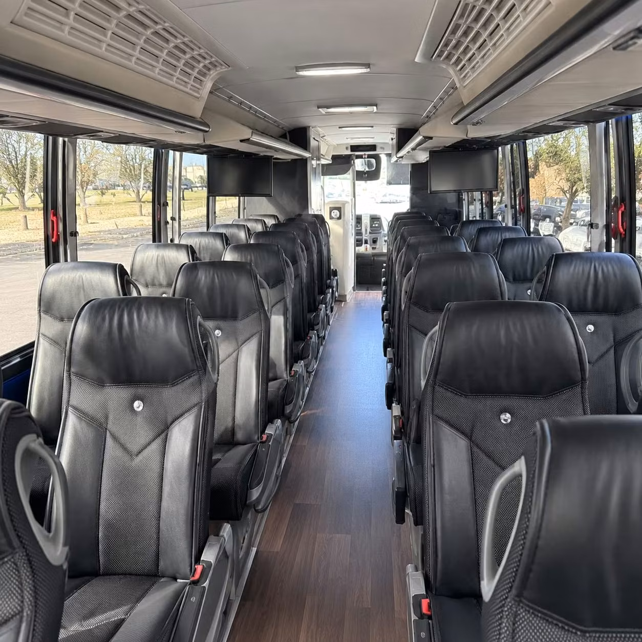 corpus christi charter bus rental interior