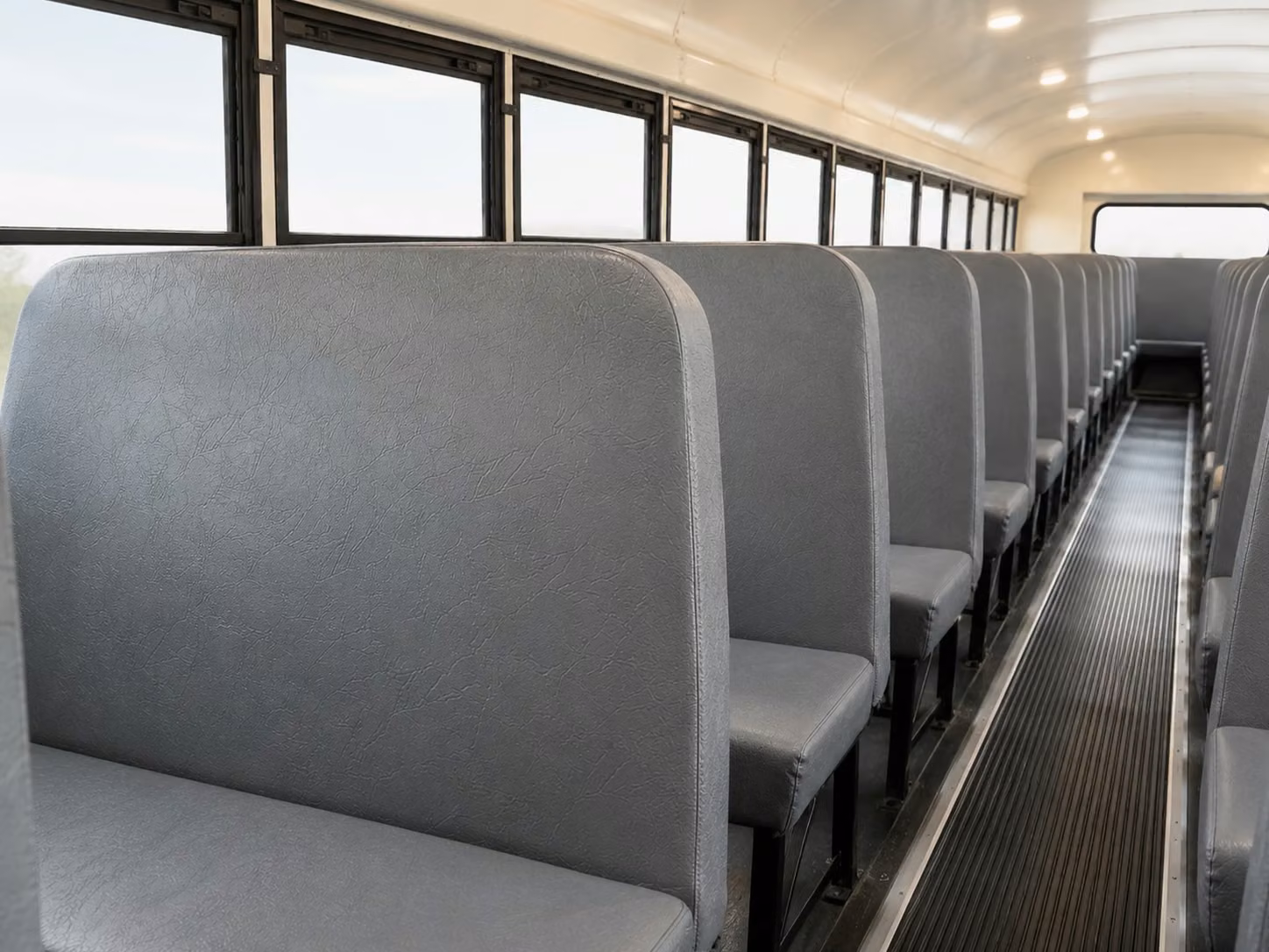 school bus inside